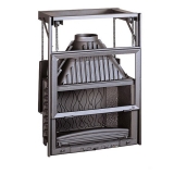 Чугунная каминная топка Invicta Hearth 800 Wide Vision lifting door